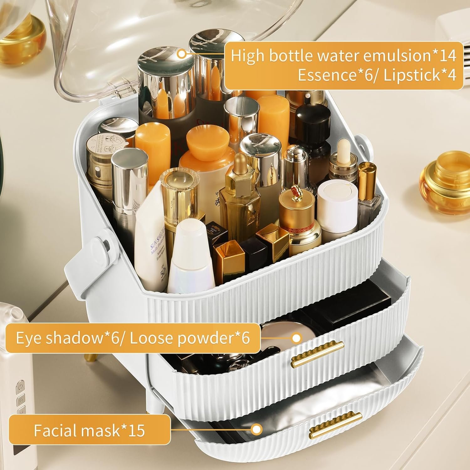 Clarity Luxe Makeup Organizer